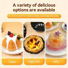 Non-Stick Pumpkin Cake Mold - Thickened Aluminum Alloy Baking Pan, Suitable For Cupcakes, Tarts, Cheesecakes, Pies, Jellies - Reusable Multi-Functional Dessert Plate, Suitable For Parties, Valentine's Day And Special Occasions - Multicolor - View 8