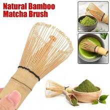1pc Matcha Powder Whisk, Bamboo Tea Brush, Green Tea Stirring Stick, Essential For Home And Back To School - Yellow - View 1
