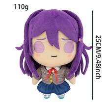 Doki Doki Literature Club Monika Anime Game Peripheral Plush Doll Stuffed Toy For Fans Collection Display - Yuri - Xem 3