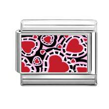 1件装DIY模块化照片打印手链，包含经典动物、爱心、花朵、樱桃、字母、星星和月亮图案，都市休闲风格，圣诞节和万圣节必备单品，秋季色调，本土特色，实用时尚，充满圣诞氛围，设计精美，不锈钢材质，可作圣诞装饰或秋季办公风格。 - M293840 - 查看 20