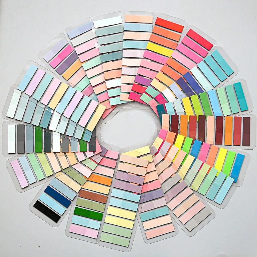 20张/包，共4000张 / 4包，共800张 索引卡，便签贴纸，适用于家庭、办公室、学校，标记重要事项 - 彩色 - 查看 1