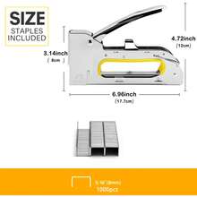 Heavy Duty Staple Gun - Decorative Staple Gun, 1pc/1000pcs, Contains 1000pcs 8mm Nails - Suitable For Crafts DIY, Home Carpentry, Etc., Supports Various Door Type Nails, Compatible With Nails With Length Of 4-10mm - Silver - View 13