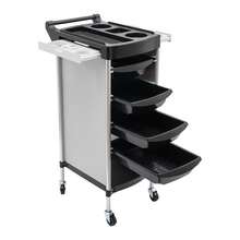 SanBouSi Salon Trolley 6-Tier Drawer-Type Multi-Functional Salon Trolley Hairdressing Shelf With Wheels - White and Black - View 6