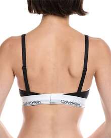Calvin Klein Lightly Lined Bralette - 黑色 - 查看 3