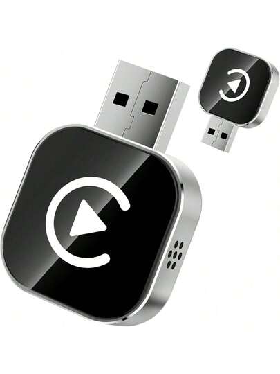 Wireless Carplay Adapter For IPhone, Carplay Wireless Adapter For Car With Wired CarPlay, With Bluetooth 5.0 & Dual-Band WiFi - Compatible With Android Auto, Mini Compact Design, Plug And Play, Stable Connection & No Delay