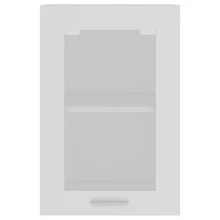 vidaXL vitrina suspendida "Lyon" Blanc 40 x 31 x 60 cm Bois d'ingénierie - Blanco - Ver 7