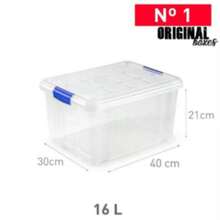 Transparent Sealed Plastic Storage Box, Household Organizer Box, Clothes & Miscellaneous Items Storage Box (Random Color) - Multicolor - View 10