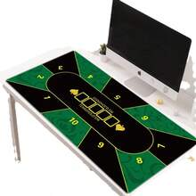 Texas Poker Matte, Poker Teppich, Premium Luxus tragbare Poker Tischdecke, wasserdichter Poker Stoff - Hochtemperatur-Hitzedruck Poker Teppich, geräuschreduzierend, rutschfest, fleckresistent, Weihnachtsgeschenk