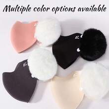 New Winter Warm Mask, 2-In-1 Detachable Face Cover, Fashionable Windproof, Velvet Material, Anti-Freeze Riding Ear Pads, Thickened Ear Protection For Autumn/Winter, Warm Mask, Detachable, Windproof And Cold-Proof, Thickened Mask, Suitable For Outdoor Use - Multicolor - View 9