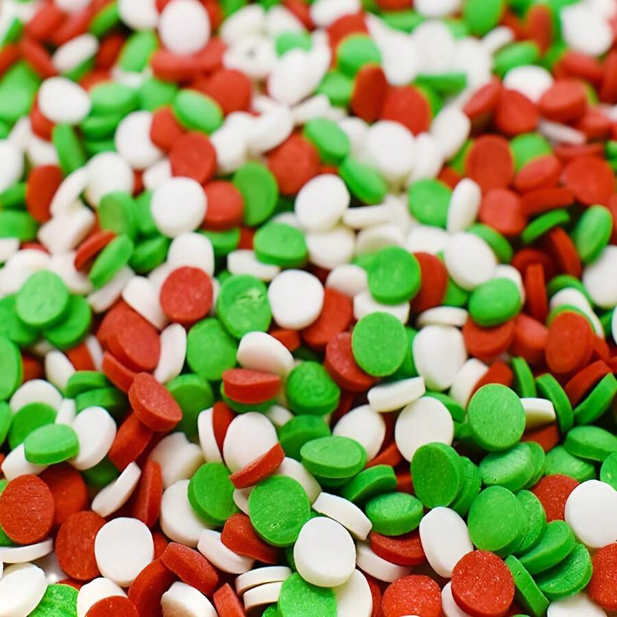 TendenciaSprinkles Navidad Confetti Tricolor Mediano 100grs VainilaCalidad premium - 1 - Ver 1