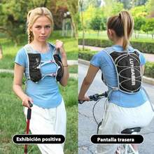 mhjPALAY Mochila de Hidratación Mochila Ligera para Exteriores con 2 litros Vejiga de Agua Chaleco para Correr a Prueba de Fugas para Hombre Mujer Ideal para Hiking Campismo Ciclismo y mássleeping Bags - 219153183 - Ver 7
