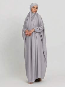 1pc Loose Design Hijab Khimar, High Privacy Top Quality Jilbab Muslim Women Prayer Headscarf, Islamic Clothing Khimar Abaya Prayer Jilbab - Multicolor - View 10