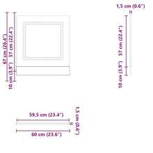 vidaXL Panneau de lave-vaisselle Kalmar blanc 60x1,5x67 cm - Blanc - Voir 8