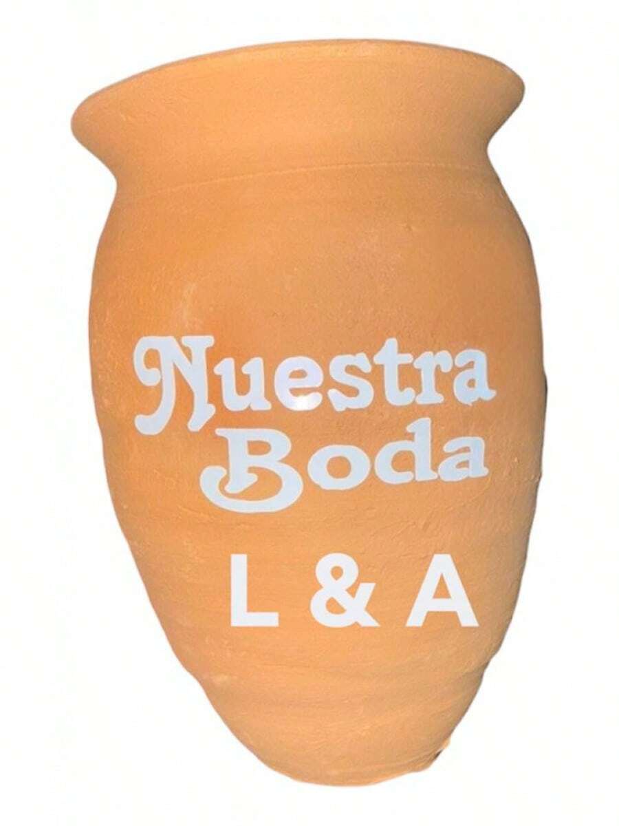 TendenciaJuego A Personalizar Vasos Cantarito De Barro 12 Vasos 500mlCalidad premium - Bautizo - Ver 1