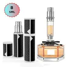 高级合金香水补充瓶，底部注油设计，优雅旅行喷雾器，奢华便携喷雾器，防漏香水盒