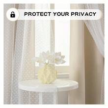 Beige Blackout Curtains 52x95 Inch -  Bedroom & Living Room - Cute Double Layer Sheer Curtains With Grommets, 2 Panels - Light Filtering - 如圖13 - 查看 3