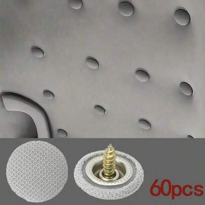 60pcs Car Roof Repair Screw Kit, Practical Tool Designed For Fixing Loose Or Detached Car Roof Lining, Utilizing Nylon Clips And Screws To Firmly Secure The Roof Lining To The Car Body, Car Roof Lining Repair Kit, Auto Replacement Parts