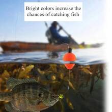 30pcs Fishing Bobbers Fishing Floats Foam Strike Indicators Float Foam Fishing Bobbers Floats Fly Fishing Float Floating Bobber Indicators For Trout Catfish Freshwater Saltwater - 如圖所示 - 查看 3