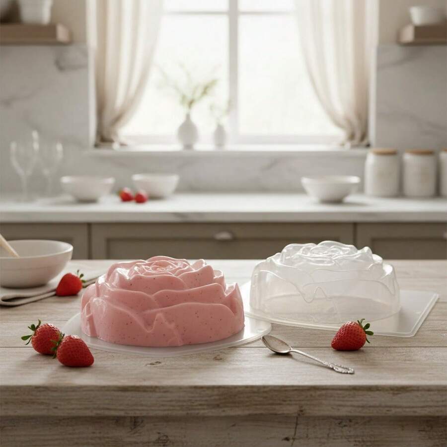 TendenciaMolde Para Gelatina En Forma De Rosa TransparenteCalidad premium - 1 - Ver 1