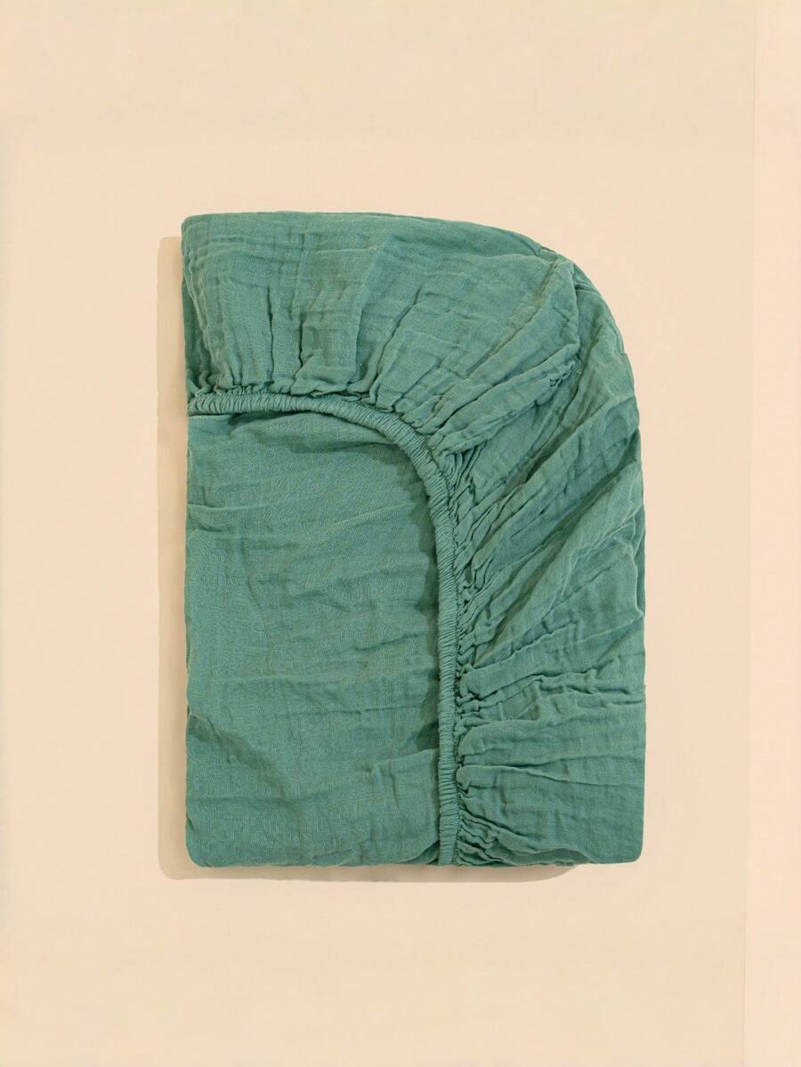 1pc Muslin Baby Crib Sheet Bedding Set, Breathable Unisex Infant Bed Mattress Cover, Super Soft Microfiber Standard Baby Crib/Mini Crib Mattress Protector - Multicolor - View 1