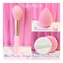 TendenciaBrocha Mini Y Esponjas Para Maquillaje Rubyface FullCalidad premium - Rosa - Ver 4