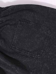 Men's Casual Fashion Shorts, Latest 2026 Model Don Julio Logo Print Men's Washed Cotton Shorts Dress Shorts Men Men's Athletic Shorts Washing Process, Fashionable And Personalized Printing, Suitable For Parties, Daily Wear, And Leisure The Favorite Of Fashionistas - 黑色 - 查看 3