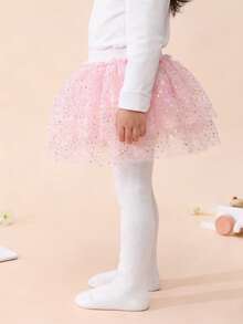 2 chiếc quần tất bó sát dễ thương bằng lưới xếp nếp cho bé gái, kiểu dáng nữ tính, thích hợp cho khiêu vũ và mặc hàng ngày. - Nhiều màu - Xem 7