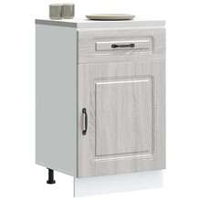 vidaXL Armario de cocina Kalmar sonoma gris madera de ingeniería - Gris - Ver 2
