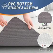Thick Memory Foam Bath Mat Rug 47x20, Extra Soft Absorbent Bathroom Rug, Quick Dry Bath Mats, Non-Slip, Machine Washable Carpet For Bathroom, Tub And Shower, Home Decor Accessories, Ivory - Ivory - View 5
