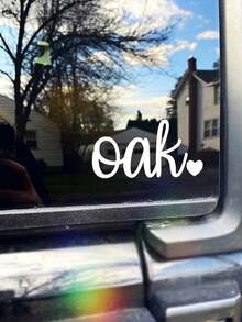 Personalized Name Car Window Decal Sticker, Custom Script Name Vinyl With Bow Design, Cute Girly Lettering Auto Glass Sticker For SUV Truck, Waterproof Removable Vehicle Window Decoration, Custom Name Sticker For Car Back Window, Stylish Female Car Accessory, Personalized Gift For Women Girls Moms, Easy To Apply Long Lasting Vinyl Decal - Multicolor - View 5