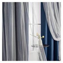 Navy Blue Blackout Curtains For  Bedroom - 63 Inch Polka Dot Sheer, 2 Panels - 如圖17 - 查看 1