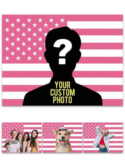 1pc Customized Personalized National Flag Tapestry, Customizable Flag, Can Customize Photos, For Birthday, Wedding, Valentine's Day, Room Decor, Party, Father/Mother's Day, Home Decor, Bedroom Aesthetics, Hanging Fabric For Student Dorm At Start Of School Year