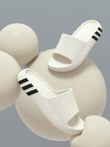 Women's House Slippers, Bathroom Slippers, Indoor Slippers, Floor Slippers, Shower Slippers, New Summer Sandals, Plastic Slippers, Ladies Slippers - White - View 4