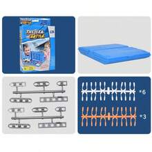 1件装战舰海战策略棋盘游戏，双人互动玩具，趣味战斗，适合家庭、朋友聚会、节日派对、生日礼物 - 彩色 - 查看 7