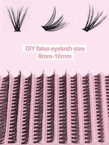 10 Pairs Natural Looking False Eyelashes, 8mm-16mm Length, Suitable For Daily Wear And Eyelash Extension Makeup