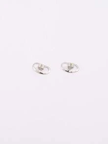 1 Pair Minimalist Copper Pig Nose Shape Ear Plugs, Fashion Auxiliary Ear Tunnels Prevent Ear Stretching, DIY Jewelry Accessories, Gift & Daily Use For Women - Pig Nose Ear Plug - View 8