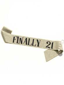 21st Birthday Sash And Rhinestone Crown Set, 21st Birthday Gift, Party Supplies And Decorations For Her - Multicolor - View 11