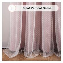 Pink Curtains For  Bedroom, 63 Inch Blackout Curtains, Cute Polka Dot Sheer, Grommet Top, 52x63, 2 Panels - 如圖05所示 - 查看 7
