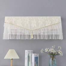 1个86厘米/94厘米空调罩，通用悬挂式防尘罩，网状蕾丝空调罩，可水洗，易于安装，适用于客厅、卧室、办公室等多种场景，是居家和办公场所的实用防尘配件。