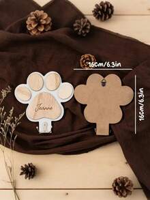 Personalized Leash Hook, Wooden Dog Leash Wall Hook, Cartoon Decorative Hook, Personalized Dog Collar Hook, Suitable For Collars And Leashes, Fashionable, Cute, Colorful, Unique And Adorable, Custom Home Decor