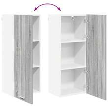 vidaXL Armoire suspendue avec porte Riga Gris Sonoma 40 x 31 x 100 cm - Gris - Voir 11