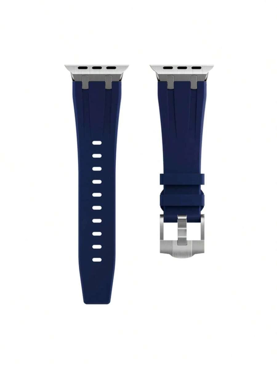 SMART WATCH MX Correa De Lujo Para Apple Watch Silicon Suave Compatible con Todas las Series - Neblina azul - Ver 1
