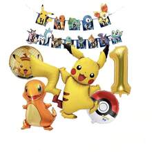 Decoration Set, Cartoon Theme Birthday Party Decorations, Foil Balloons For Birthday Holiday Events, Decoration Set, Indoor & Outdoor Decor, Photo Backdrop Supplies - Multicolor - View 13