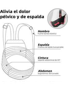 Faja Embarazo Soporte,Faja Maternidad Embarazo,Cinturon de Maternidad para Prenatal, Mitad y Final de Embarazo,Ayudar a Aliviar el Alivio del Dolor de Cadera, Pelvis, Lumbar y Espalda,37644196 - Verde Lima - Ver 5