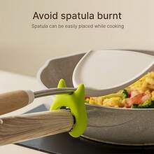 3-Piece Multi-Functional Pot Spatula Holder With Heat Protection And Spill Prevention Features, A Creative All-In-One Cooking Utensil Storage Rack Made Of TPR Material - A New Kitchen Multi-Functional Household Stoveware Utensil Pot Spatula Universal Storage Rack. - 3-piece Pack, Random Color - View 1