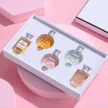 Parfum Miniature Set Gift 5PCS 0.25OZ/7.5ML, Women's Perfume EDP Fragrance Long-Lasting Girlfriend Wife Mother Friend Birthday Graduation Party Travel Camping Outdoors School Campus Trip Festivals Anniversary, Gift Valentine's Day Halloween Thanksgiving Christmas New Year's Day - 花卉印花 - 查看 2