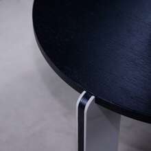 Katiago 1set Modern Minimalist MDF And Sintered Stone Round Nesting Coffee Table Set, 32.68-Inch & 16.93-Inch, For Living Room & Bedroom - 黑色 - 查看 12