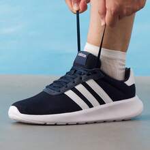 Adidas Men's Shoes 2025 New Winter Low-Top Running Shoes With Cushioning And Wear-Resistant Mesh Casual Sports Shoes - Black and White - View 4