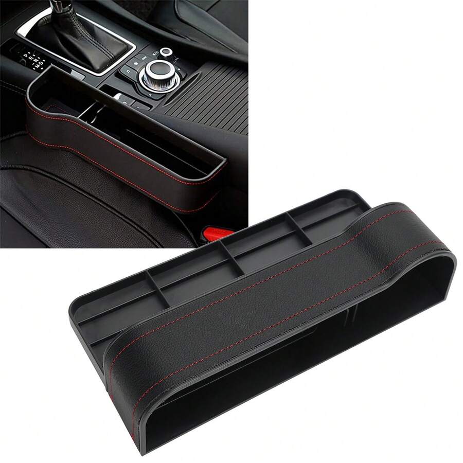 Upgraded Car Seat Space Organizer: Multifunctional Storage Box With Cup Holder For Driver's Side, Ideal For Car Supplies.