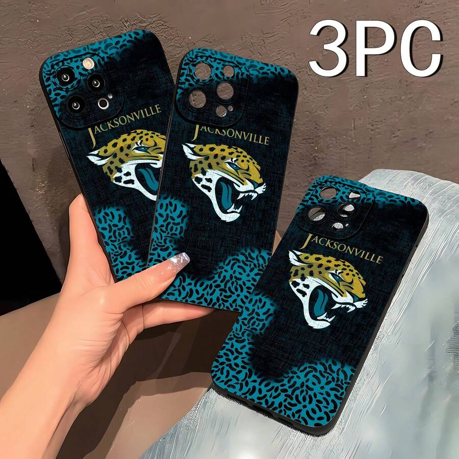 La funda de teléfono con espejo Fierce Roar de los Jacksonville Jaguars también funciona como un elegante espejo y es compatible con 17, 16 Pro Max, 15 Pro Max, 13 y 12. Fabricada en TPU resistente, ofrece una excelente protección contra golpes y caídas. Perfecta para los amantes del deporte y un regalo ideal para amigos, familiares, cumpleaños o cualquier ocasión especial. - Negro - Ver 1
